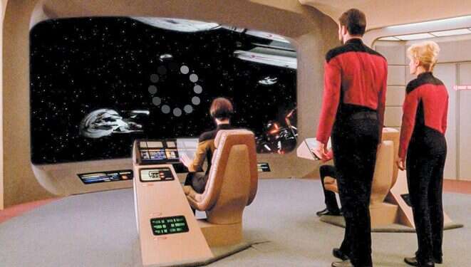 צילום מסך מתוך מסע בין כוכבים: הדור הבא