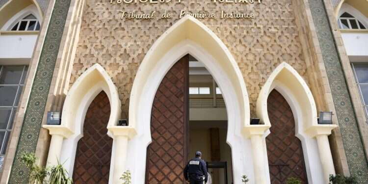 בית משפט בעיר סלא, הסמוכה לבירה רבאט. צילומים: AFP
