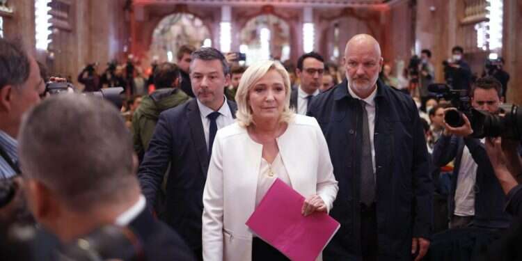 מרין לה-פן. צילום: EPA מרין לה-פן. צילום: EPA