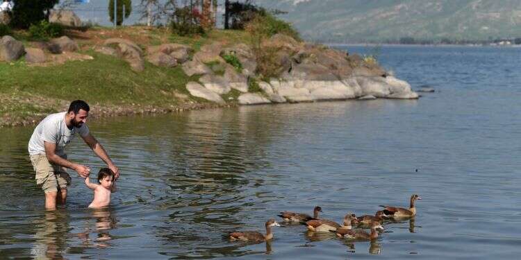 הכנרת, השבוע. צילום: גיל אליהו - ג'יני סיכומי חורף: הכנרת שוב נושקת לרום העליון