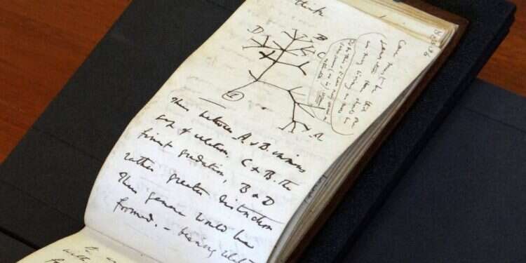 אלמוני השיב לקיימברידג' את מחברותיו האבודות של דרווין