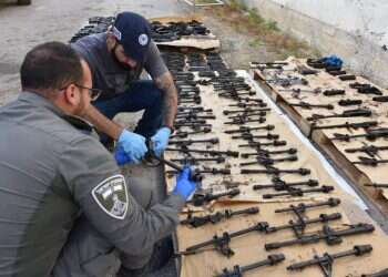 נחשף מצבור משמעותי של פריטי נשק בלקיה