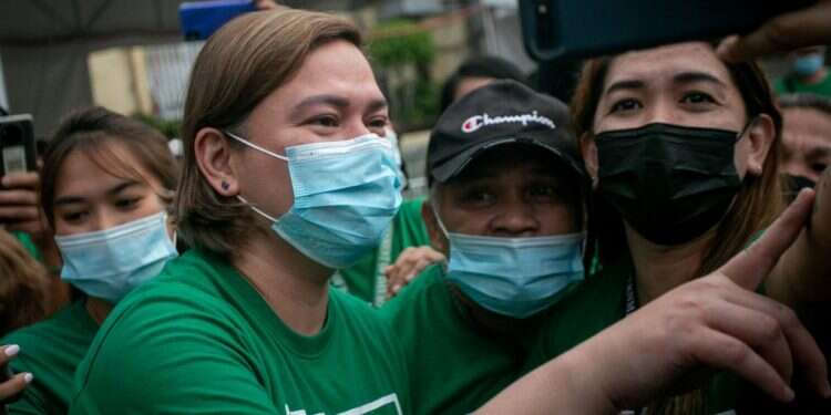 שרה דוטרטה־קרפיו. צילום: AFP חשש בפיליפינים מבתו של דוטרטה, המתמודדת לתפקיד סגנית הנשיא