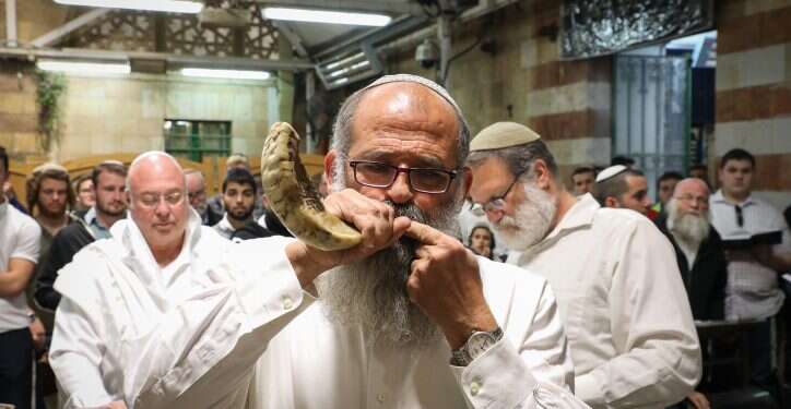 תפילת יום העצמאות במערת המכפלה, 2019. צילום: גרשון אלינסון/פלאש90 מעמידה בצפירה להלל בברכה: הגיע הזמן להכניס ויכוחים דתיים לפרופורציה