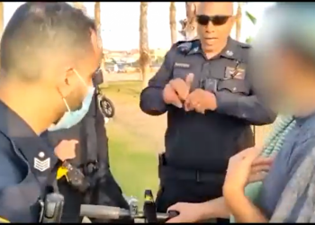 תיעוד המעצר בגבעת אולגה. צילום מסך מטוויטר "כאבי תופת, התחננתי שיעצרו": הקצין שנעצר בגבעת אולגה מדבר