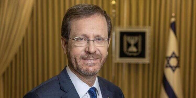 הנשיא הרצוג. צילום: אבישג שאר ישוב הרצוג על המתח בערים המעורבות: להוריד קצת את מחסומי הפחד ולהתחיל להידבר