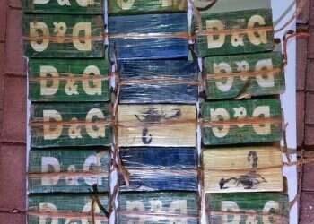 הסמים שנתפסו. צילום: דובר צה צה"ל סיכל הברחה ממצרים: 28 ק"ג קוקאין בשווי מיליונים