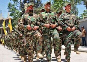 פעילי חזבאללה. צילום: AFP