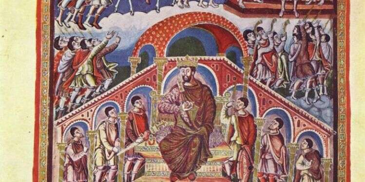 ציור של שלמה המלך מהמאה התשיעית. איור: (The Yorck Project (2002