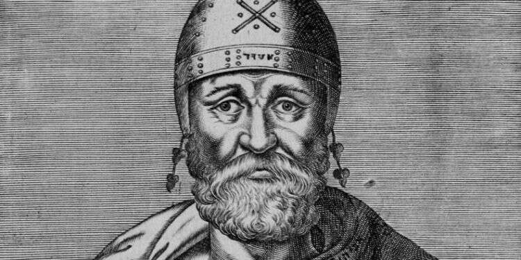 ייחס חשיבות רבה להצגת היהודים והיהדות באור חיובי ומכבד. פילון האלכסנדרוני. איור: אנדרה טבת, הספרייה הציבורית בוסטון