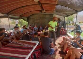 פעילות הפנאי של ספורטאי המכבייה: התנדבות בחאן אל אחמר