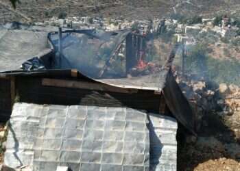 במהלך השבת: ערבים הציתו מבנה ביישוב חרשה