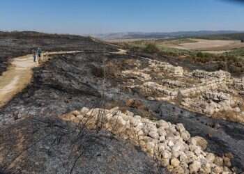 האש בתל גזר גרמה נזק כבד לאתר התנ"כי שפרעה העניק כנדוניה לשלמה המלך