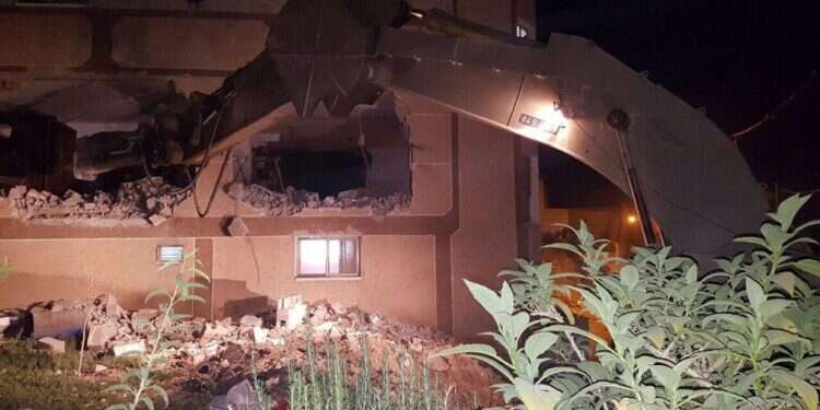 הרס בית מחבל, ארכיון. צילום: דובר צה בג"ץ אישר להרוס את בית המחבל – השופט כבוב התנגד: "לבחון את הסוגיה"