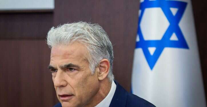 ראש הממשלה לפיד. צילום: מארק ישראל סלם, פלאש 90 לשימוש חד פעמי