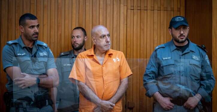 ניצב בדימוס ניסו שחם בערעור בבית המשפט העליון על שחרורו. צילום: יונתן זינדל/פלאש90 שימוש חד פעמי