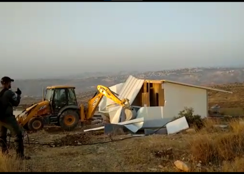 בפעם השלישית בחודש: כוחות הביטחון הרסו מבנים ברמת מגרון