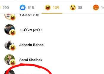 צילום מסך מתוך פייסבוק ערבים ישראליים בפייסבוק הביעו שמחה על מות הלוחם