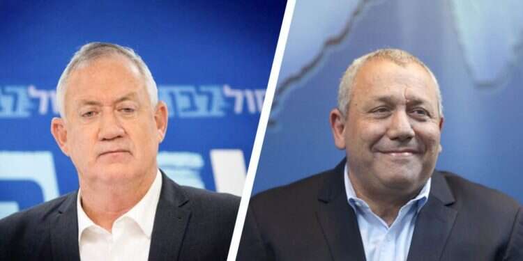 איזנקוט וגנץ. צילומים: גידי מרקוביץ, יונתן זינדל, פלאש 90 לשימוש חד פעמי