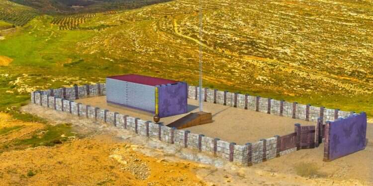 הדמיית המשכן. צילום: ארכיון שילה הקדומה על פני השטח: תחנות החובה במשכן שילה