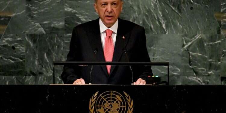 ארדואן נואם באו ארדואן בנאומו מעל בימת האו"ם: יש להפסיק את "פעילות ההתנחלות"