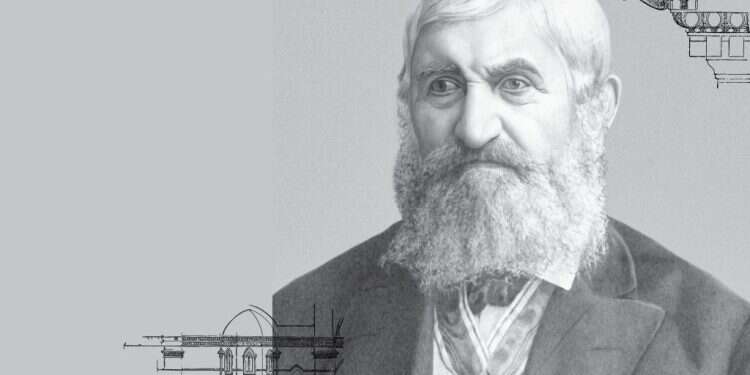 האדריכל קונרד שיק. צילום: conradschick.files.wordpress.com מתוך ויקיפדיה לעולם בעקבות השיק: בעקבות האדריכל הירושלמי מהמאה ה-19