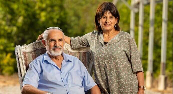 יוסף ופנינה מנצור מחדיד. תנועת ההתיישבות. צילום: ברוך גרינברג "אבא שלי נישק את האדמה כשהגיע הנה. בשבילם זו הייתה גאולה"