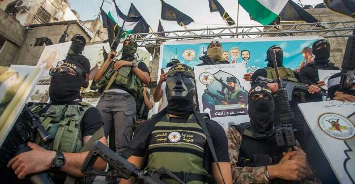 מחבלים בג'נין. צילום: נאסר אשתייה/פלאש90 לא אריות, חתולים שהרימו ראש