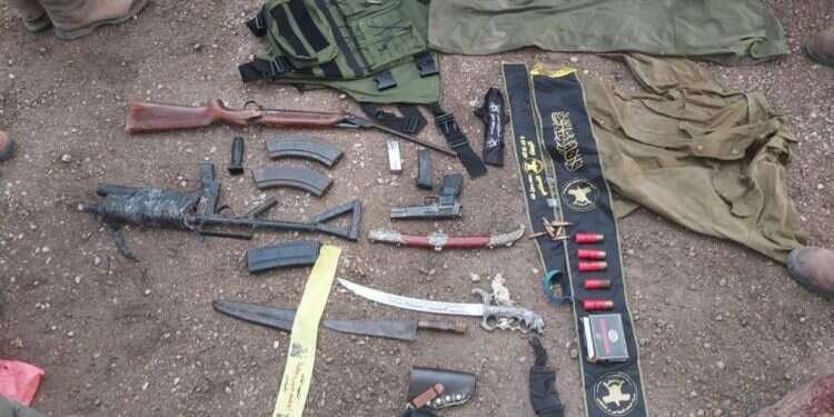 אמצעי הלחימה שנתפסו בשכם. קרדיט: דובר צה גם חטיבת הקומנדו גויסה: המאמץ לריסוק תשתית גוב האריות נמשך