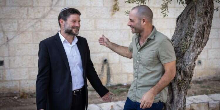 טוביה ובצלאל סמוטריץ'. צילום: אריק סולטן