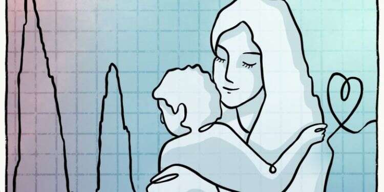 איור: איור: הודיה מוסרי–גילבר ללדת ולחיות בלי אפידורל: האם הכאב הוא דבר קדוש?