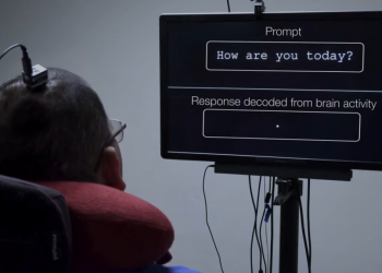 "הכול אפשרי": תותב-מוח אִפשר למשותק לדבר לאט, אבל בקצב טוב