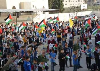 לא "בודדים": ברחבת בי"ס בחווארה ערכו "טקס לשהידים"