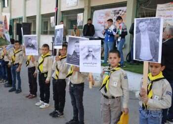 לא "בודדים": ברחבת בי"ס בחווארה ערכו "טקס לשהידים"