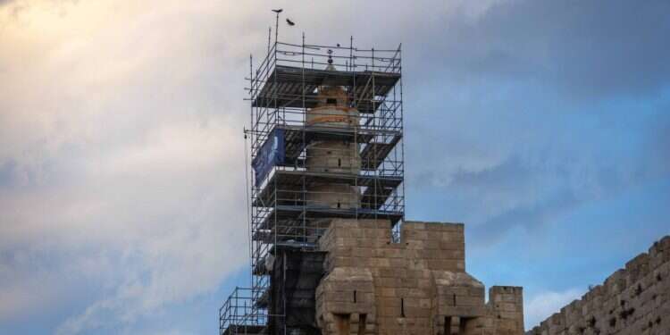אחרי 390 שנה: שיפוץ מקיף למגדל דוד