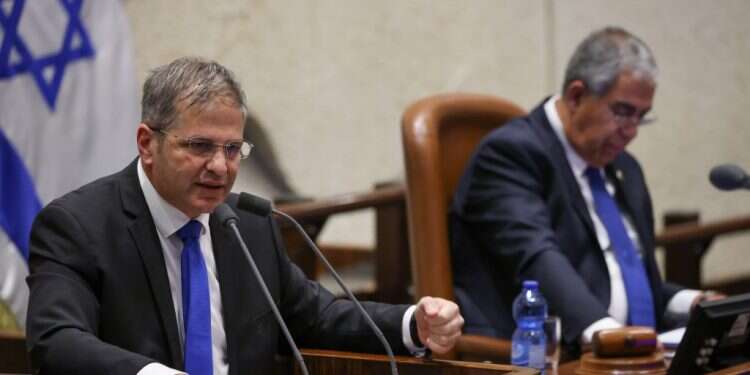 יואב קיש במליאת הכנסת,