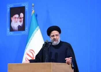 נשיא איראן, איברהים ראיסי. צילום: Iranian Presidency / AFP