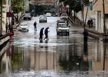 גשם, הצפות ושיטפונות ברצועת עזה: "ישראל אשמה" | צפו בתיעוד