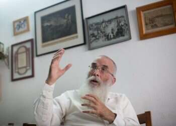 הרב מרדכי שטרנברג. צילום: יונתן זינדל/פלאש90 לימוש חד פעמי