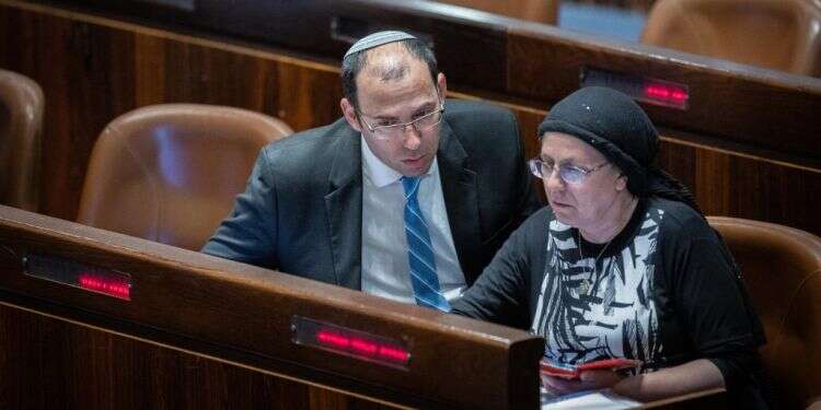 חברי הכנסת אורית סטרוק ושמחה רוטמן. צילום: יונתן זינדל, פלאש 90