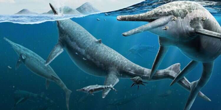 הדמיית השוניזאורוס. צילום: הדמיה מאת גבריאל אוגואטו, באדיבות מוזיאון סמיתוניאן הלאומי להיסטוריה של הטבע מדענים טוענים: פתרנו את תעלומת "בית הקברות למפלצות ים"