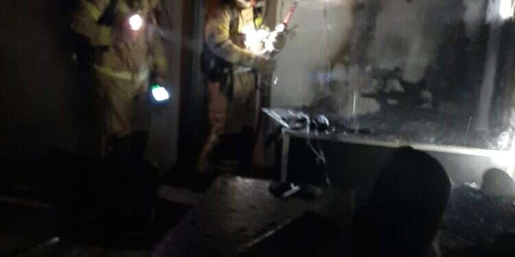 שריפה במשרדי עמותת משרדי עמותת "מתנת חיים" נשרפו: תמונת הרב הבר ז"ל נותרה ללא פגע