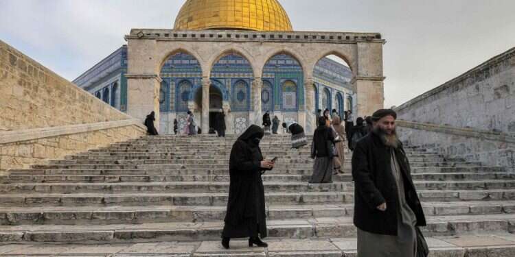 הר הבית. קרדיט: AFP עליית היהודים להר הבית ב-2022 הגיעה לנתוני שיא