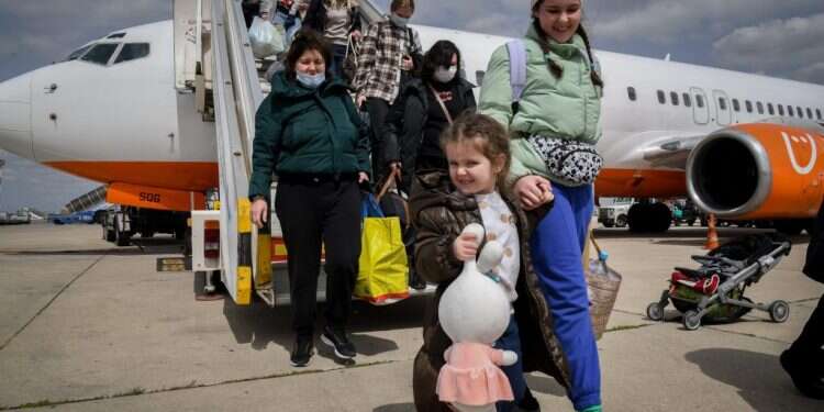 עולים מאוקראינה, 2022. צילום: יוסי זליגר, פלאש 90