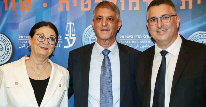 גדעון סער, אבי חימי ואסתר חיות. צילום: גדעון מרקוביץ', פלאש 90 לשימוש חד פעמי