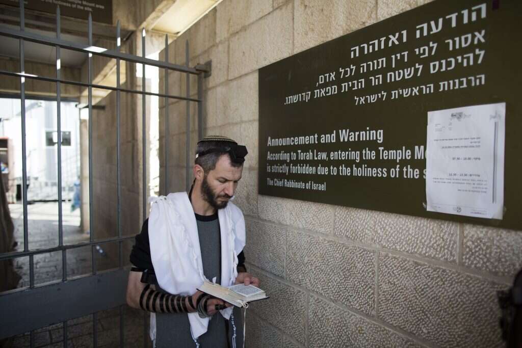 ארנון סגל בכניסה להר הבית, ארכיון. צילום: יונתן זינדל, פלאש 90