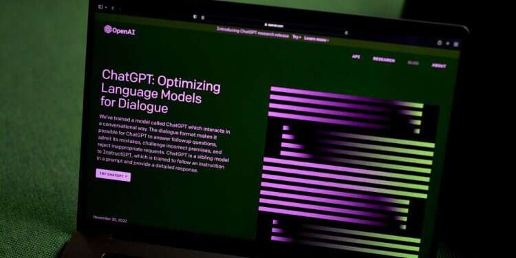 דף הבית של ChatGPT  באתר OpenIA המהפכה הבאה בבינה מלאכותית בדרך