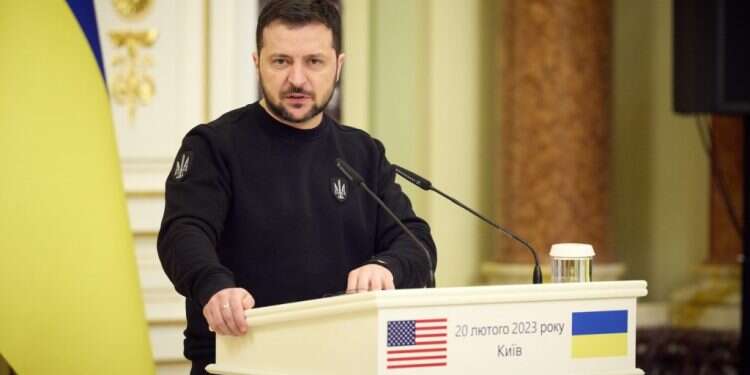 נשיא אוקראינה וולודימיר זלנסקי