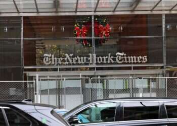 The New York Times building in Manhattan. Photo by AFP Hostile Press: The New York Times vs The State of Israel
