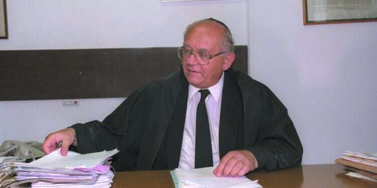 השופט אלון, 1992. צילום: זיו קורן, לע